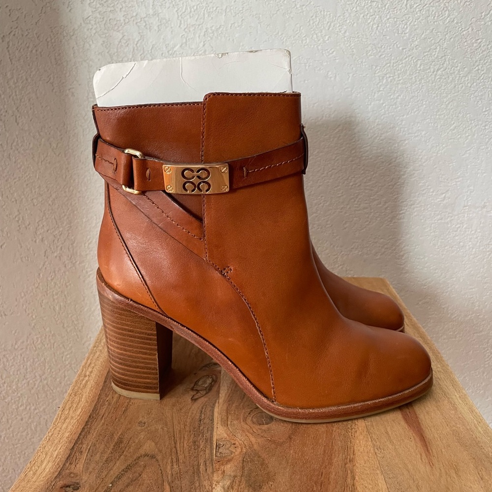 Coach leather booties